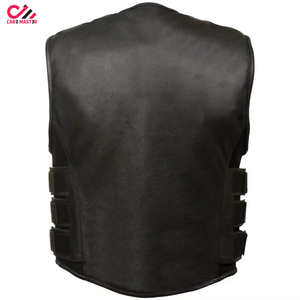 Chaleco de Motociclismo Personalizado de Cuero Genuino Premium para Hombre, Impermeable y Transpirable, Talla Grande, Hecho en Pakistán - Product Image 2