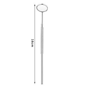 Espejo bucal dental multifunción para revisar el interior de la boca, herramienta con mango de acero inoxidable, cabezal de espejo desmontable - Product Image 6