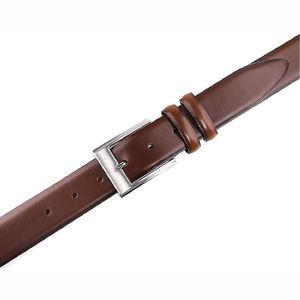 Ceintures en cuir de vache véritable pour hommes adultes, de qualité supérieure, décontractées, à la mode, vente en gros, longueur personnalisée, boucle en acier inoxydable, luxe, style western - Product Image 3