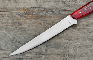 มีดแล่เนื้อปลา Burraq แบบสั่งทำพิเศษ หนา 3.0 มม. ใบมีดสแตนเลส ขนาด 9 นิ้ว ปลอดภัยสำหรับเครื่องล้างจาน พร้อมซองหนัง - Product Image 6