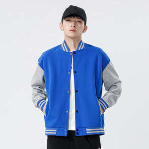 Chaqueta Varsity Personalizada al por Mayor de Alta Calidad para Hombre con Mangas Completas - Product Image 1