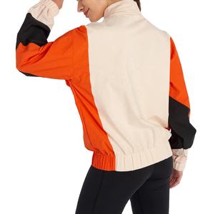 Chaqueta Cortavientos Deportiva Personalizada para Mujer, Impermeable, Transpirable, de Nailon, con Diseño Bordado, Bolsillos Delanteros, Estilo Recortado - Product Image 2