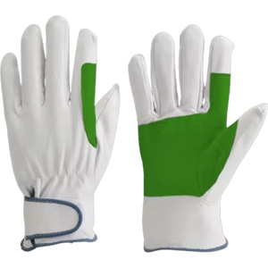 Wholesale Customizable Sheep Grain Leather Anti-Static Heavy Duty Industrial Safety <b>Gloves</b> General Purpose Adjustable Wristband - Product Image 3