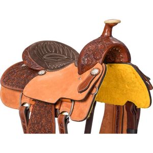 Fabricant et exportateur en gros d'équipements d'équitation : Selle de cheval western en cuir de qualité supérieure, pour ranch, trail et roping, directement de l'usine - Product Image 2