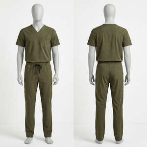 Ensemble de blouses médicales unisexe imprimées Sales Blackhardson en tissu polyester Dobby 180 GSM avec détection d'aiguilles et thermocollage sans couture pour hôpital - Product Image 1