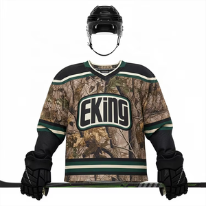 Fabricante de camisetas de hockey personalizadas al por mayor, uniforme deportivo sublimado, ropa transpirable y ligera de alto rendimiento para hockey sobre hielo - Product Image 3