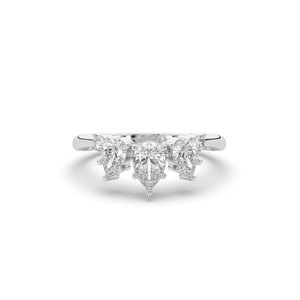 Anillo de Compromiso de Plata de Ley 925 con Diamante Cultivado en Laboratorio de Corte Pera de 1.9 Ct, Certificación IGI, Estilo Lujoso y Ligero para Mujer - Product Image 3