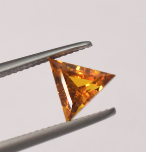 Orange <b>Citrine</b> 8MM Triangle Cut Lab Created Loose Gemstone November Birthstone Stone for jewelry making <b>rings</b> pendent studs - Product Image 6