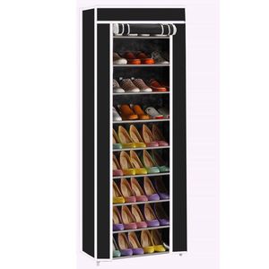 Scaffale per scarpe a 10 strati 9 a griglia a più colori armadietto dell'organizzatore dell'armadio - Product Image 1