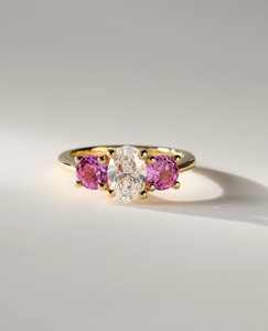 Anillo de Plata 925 al por Mayor, Joyería Chapada en Oro, Anillos Geométricos Rectangulares con Circonitas de Colores para Mujer - Product Image 1