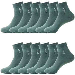 Professional Knitted <b>Crew</b> Short <b>Socks</b> for Men <b>Women</b> Comfortable Self-Heated in Simple Plain Color with Body Logo Casual Wear - Product Image 6