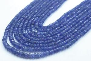 Collier de perles de Tanzanite facettées de qualité supérieure, 6 mm, 18-24 pouces, 9 brins, pour femme, vente en gros - Product Image 5