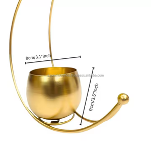 Vase à fleurs en métal géométrique Divine Deco Articles cadeaux pour table d'appoint Salon Décoration de la maison par Azora industries - Product Image 5