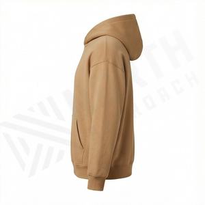 Sudadera con Capucha Oversize Lisa Teñida y Bordada, Transpirable, de Algodón, para Serigrafía y Personalización de Marca, Color Personalizado - Product Image 3