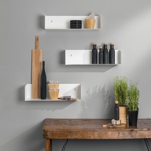 Étagères murales suspendues, décoration pour salon, salle de bain, armoire, en métal, en fer, rectangulaires, artisanales, murales, multifonctionnelles - Product Image 1