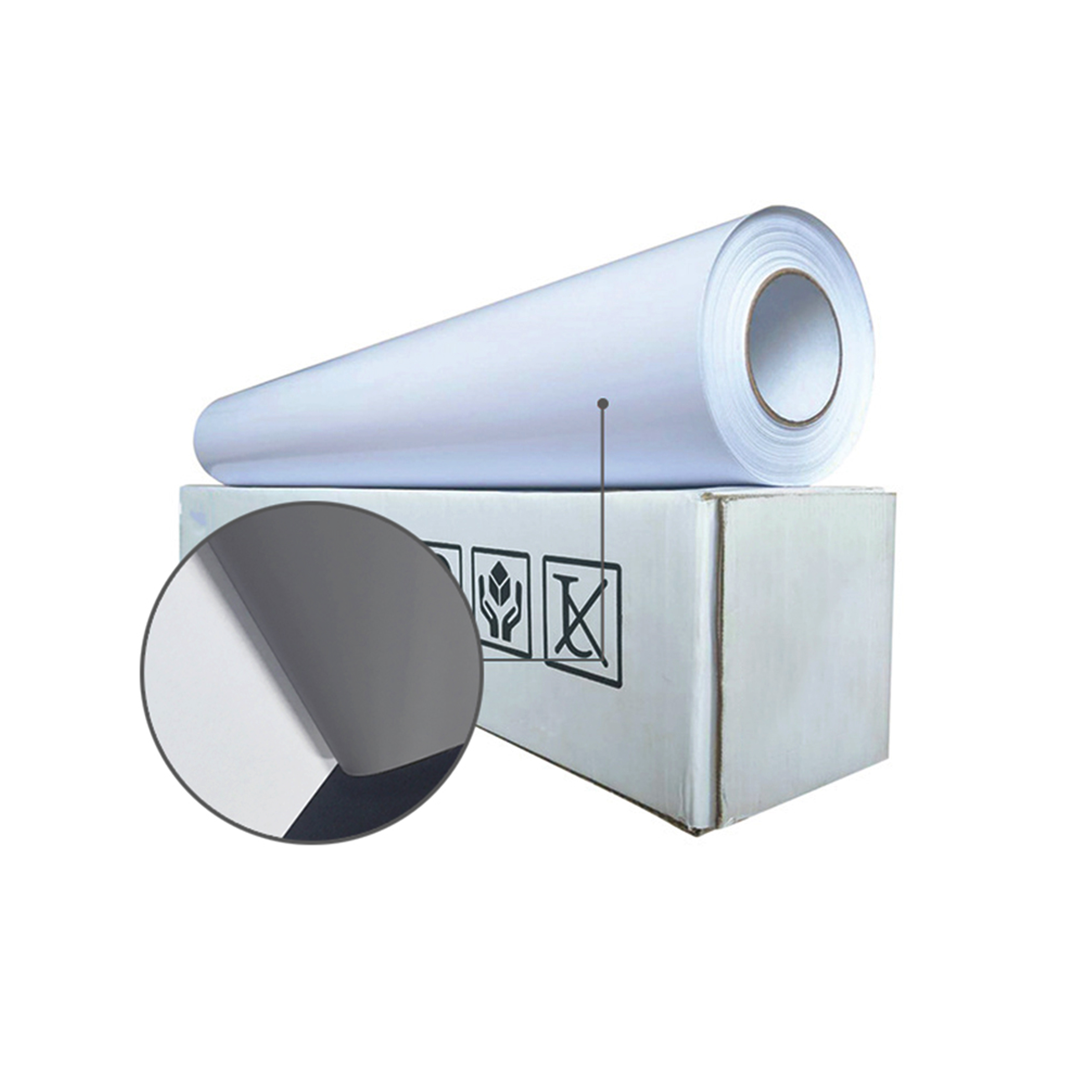 Premium Quality Self-Adhesive Vinyl Roll White Glossy Surface Printable Roll for Digital Printing