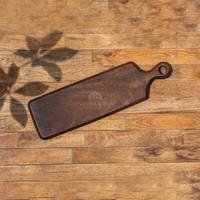 Planche à découper en bois d'acacia, plateau de service rectangulaire, bloc à découper avec poignée pour cuisine et restaurant