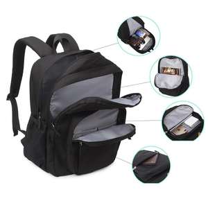 Mochila para Portátil Multibolsillos, Resistente al Agua, con Cierre, de Nailon Duradero, Diseño Antirrobo, para la Escuela o Universidad, 20-36L - Product Image 5