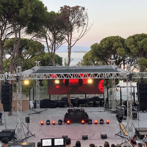 Sistema de truss de aluminio simple, ligero y fácil de instalar, truss para iluminación de discotecas con cabezales móviles y truss para exhibiciones en eventos. - Product Image 1