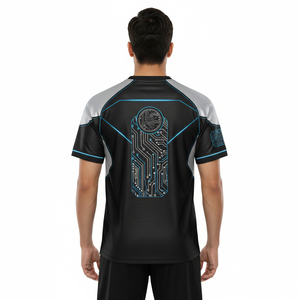 Ensemble d'uniformes de football entièrement sublimés sur mesure, maillot de football professionnel pour club, short 100% polyester, haute élasticité, respirant - Product Image 3