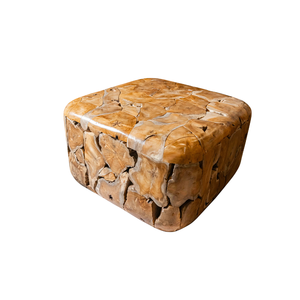 ARTERRA CT-005 Handcrafted Rustic Teak Root Coffee <b>Table</b> with Natural Texture and Artisan Design - Product Image 1