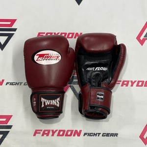 Gants de boxe Muay Thai en cuir véritable à double paume, nouvelle conception tendance, pour hommes, vente en gros OEM - Product Image 1