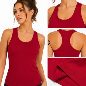 woman tank <b>top</b> stylish casual essential soft lightweight fabric excellent comfort perfect for sports fitness and daily OEM - Product Image 6