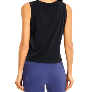 Débardeur Femme Pas Cher OEM Grande Taille Été Haute Qualité Respirant 100% Coton Tricoté Séchage Rapide Fitness Personnalisable Logo - Product Image 6