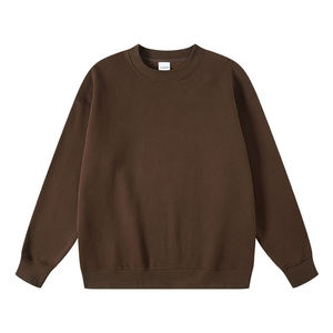 เสื้อสเวตเชิ้ตคอตตอนโอเวอร์ไซส์แบบคัสตอมสำหรับแบรนด์สตรีทแวร์ในสหรัฐอเมริกา ผลิตแบบ OEM ขายส่ง MOQ ต่ำ พร้อมคอกลมผ้าคอตตอน - Product Image 6
