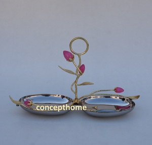 Bol à dattes au design palmier arabe, style Moyen-Orient, en métal et bois, durable, écologique, pour la maison et la cuisine - Product Image 6