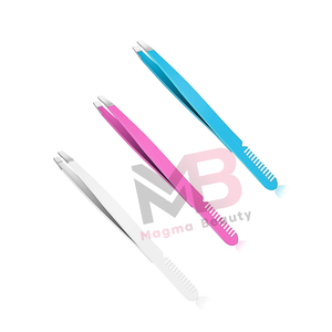 Pinzas de Precisión Quirúrgicas de Acero Inoxidable Ecológicas de Lujo Personalizadas Profesionales Premium con Punta Ultrafina Integrada para Cejas - Product Image 3