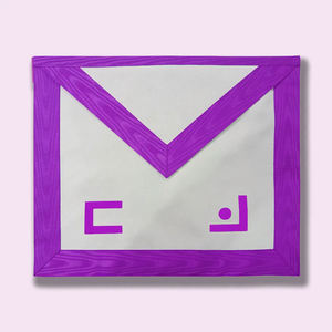 Delantal Masónico con Ribete Dorado para Tesorero de Logia, Delantal Personalizado con Nombre de Logia y Diseño de Joyas de Past Master - Product Image 6