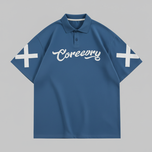 Chemise décontractée unie en coton respirant pour homme, à manches courtes, avec logo brodé sur le devant, style élégant pour le quotidien - Product Image 1