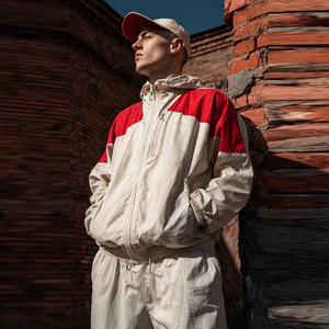 Men's 2-Piece lightweight Tracksuit Windbreaker Set Jogger <b>Rain</b> Waterproof Suit Men Zipper <b>Rain</b> <b>Jacket</b> Street Windbreaker Pants - Product Image 3