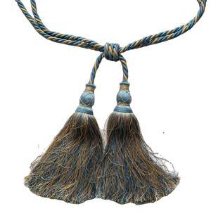 Flecos de Borlas para Llaves Estilo Egipcio 100% Poliéster, Hechos a Mano, Cordones de Bullion para Decoración de Cortinas y Prendas - Venta al por Mayor - Product Image 1