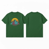 T-shirt da uomo con stampa grafica a lettere, manica corta, stile vintage high street, 100% cotone, anti-pilling, moda estiva