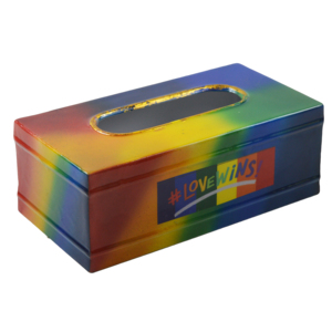 The Rainbow Accessories LGBTQ Theme Handmade Good Prices Napkin <b>Box</b> for Tableware Tissue Holder Wedding and Restaurant Decor - Product Image 2