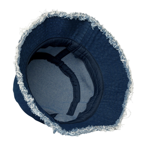 Chapeaux Bob Décontractés en Jean Effet Vieilli de Haute Qualité pour Homme et Femme, Broderie Personnalisée, Idéaux pour les Voyages – Vente en Gros - Product Image 5