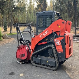 Heavy Duty Diesel Kubota Skid Steer Loader Crawler Loader High Operating Efficiency Ready for Clearing Thick <b>Brush</b> Trees - Product Image 3