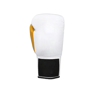 ถุงมือ MMA รุ่นใหม่ล่าสุด สีขาวและสีทอง ทำจากหนัง สำหรับคิกบ็อกซิ่ง ฝึกซ้อมระดับมืออาชีพ แบบผูกเชือก - Product Image 6