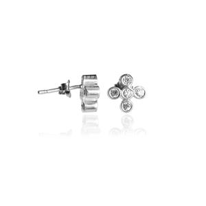 Pendientes de Plata de Ley 925 con Cruz de Diamantes, Novedad 2026, Joyería para Mujeres y Niñas, para Usar en Bodas y Fiestas - Product Image 2