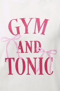 Camiseta holgada con estampado 'Gym and Tonic' - Product Image 5