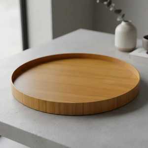 Plateau de rangement en bois rectangulaire, design bohème, finition peinte, utilisation sur table, un seul niveau, facile à nettoyer, plateau de service personnalisé - Product Image 2