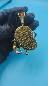 Colgante de plata 925 con diseño de bolsa de dinero y signo del dólar estadounidense, estilo Hip Hop, joyería de moda para rapero, con incrustaciones de moissanita VVS, colgante para hombre. - Product Image 6