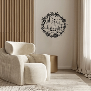 Insegna Decorativa Verticale in Metallo Fatta a Mano per Natale, Decorazione Interna ed Esterna - Opzione Regalo - Product Image 3