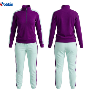 Conjuntos Deportivos Ecológicos Personalizados para Mujer, Diseño 2 en 1, Estilo Hip Hop, Top en Contraste, Jogger, Moda Casual de Invierno - Product Image 3