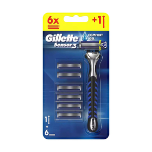 Rasoir jetable Gillette Sensor 3 professionnel pour hommes, conçu pour un rasage précis et un confort durable sur la peau - Product Image 4