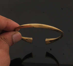 Luxury Gold Plated <b>Bangle</b> <b>for</b> <b>Men</b> 18K Gold Plating Stainless Steel Geometric Cuff Bracelet Masculine Style Fashion Hand Jewelry - Product Image 2