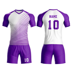 Durable Match Soccer Uniform Custom Team Logo Football Jersey And Shorts Quick Dry Sportswear For Clubs - Product Image 2