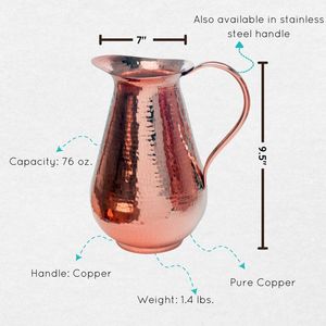 Copper Jug Urban Wellness <b>Collection</b> with Glass Bulk Export Manufacturer India - Product Image 6